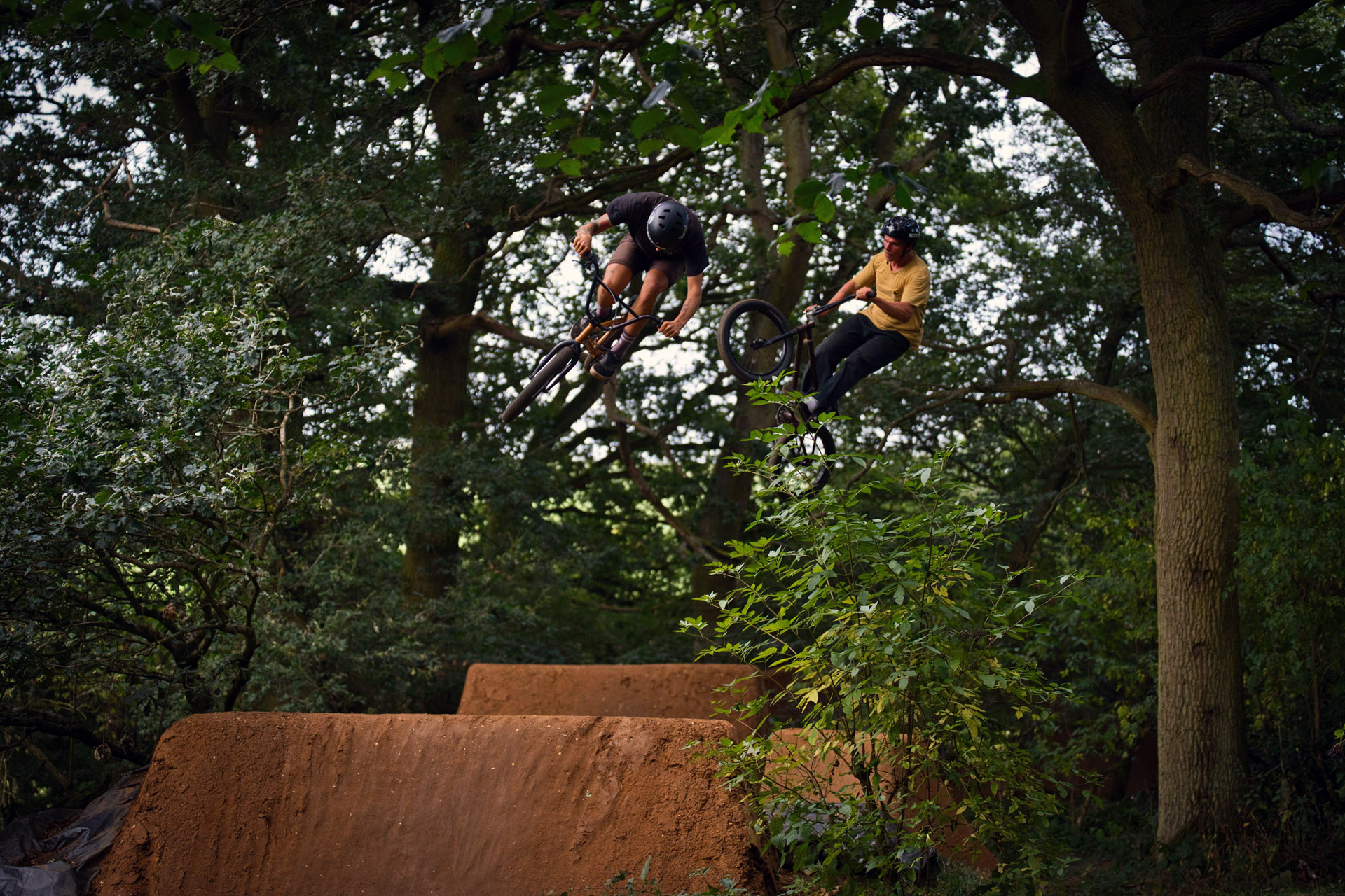 Müsli und Alessandro in Woodwardle; Foto: Jost Meyke