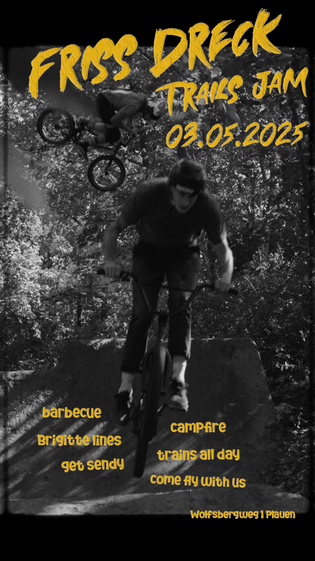 In Plauen wird die diesjährige Dreckhügelsaison am 03. Mai 2025 mit dem Friss Dreck Jam an den legendären Sturmbahntrails eingeläutet.