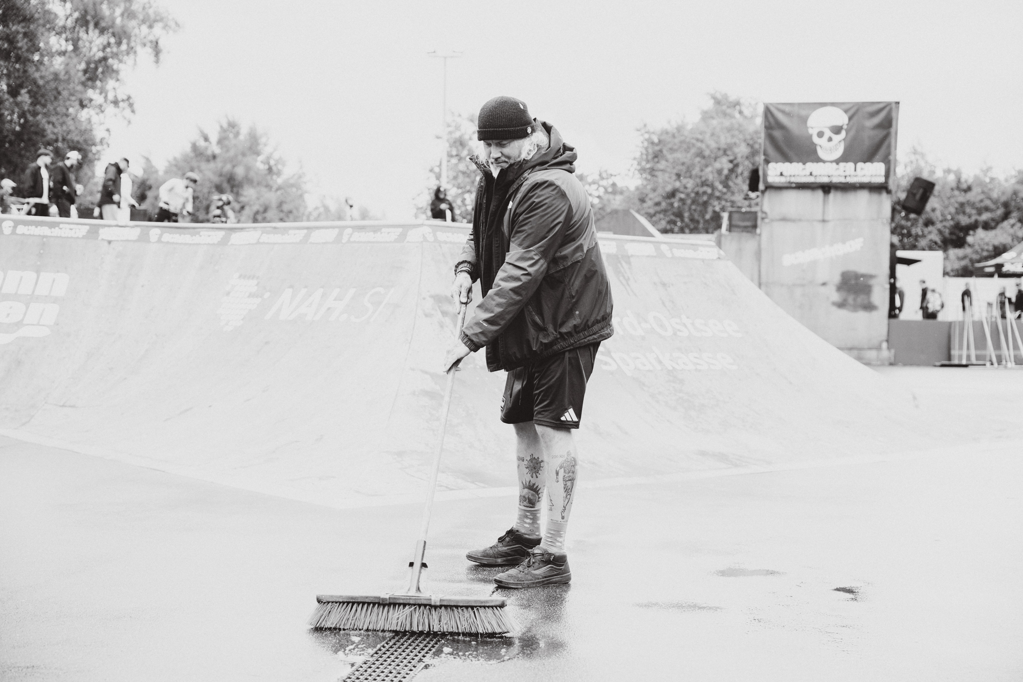 Hier fegt der Chef noch selbst: Oberpirat Dirk Dillmann 