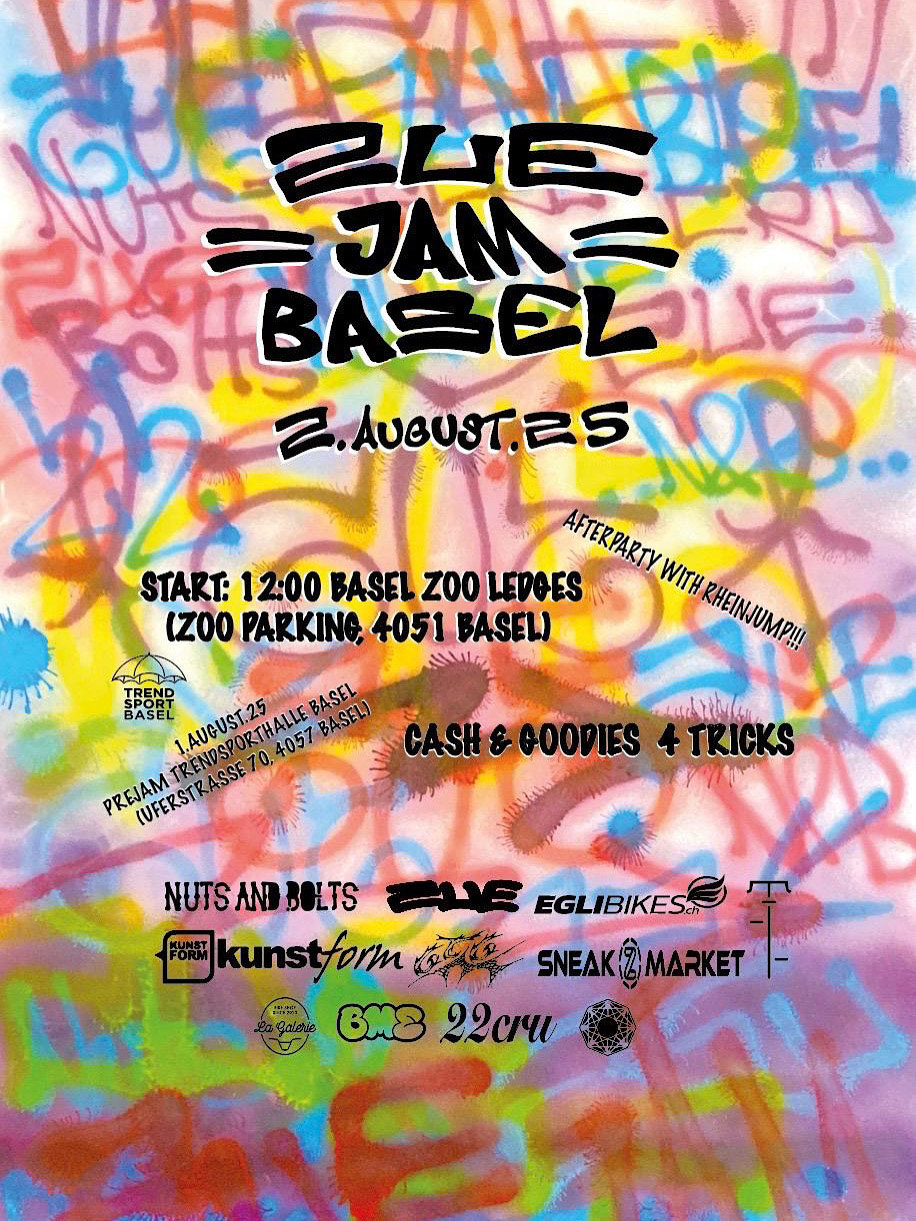 Have fun, ride bikes, stay zue! Am 02. August 2025 findet in Basel ein BMX-Streetjam mit Cash 4 Tricks und Goodies statt. Mehr Infos hier. 