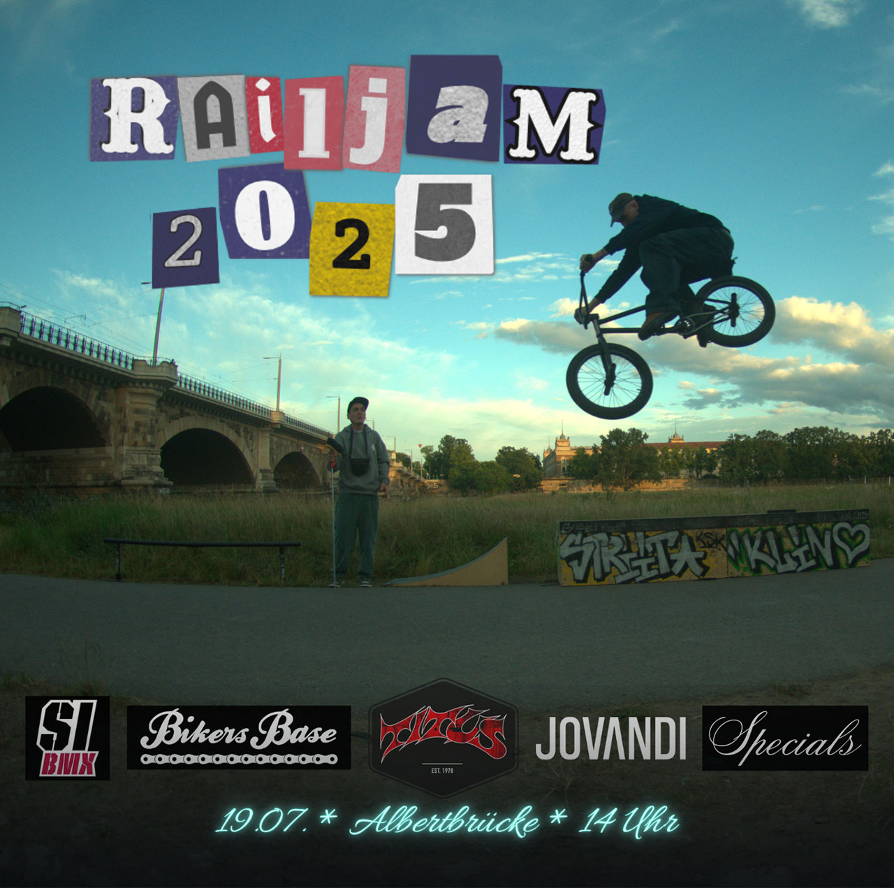 Grindsportenthusiast:innen, Rotstifte raus! Das Striitklin Kollektiv lädt auch in diesem Jahr wieder zum Railjam nach Dresden.