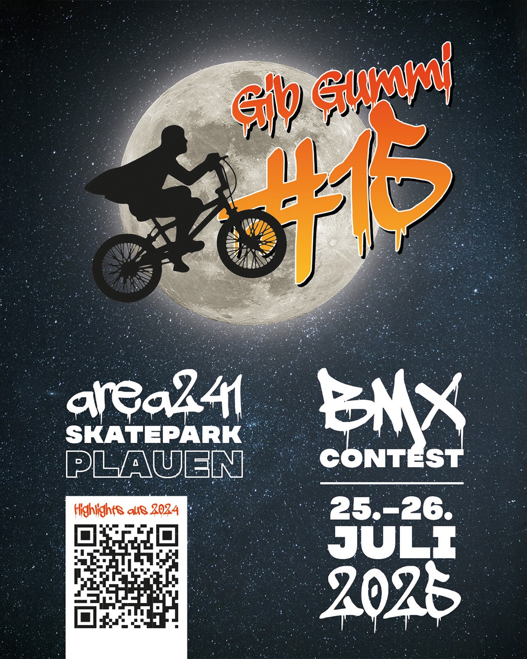 In Plauen steht man in den Startlöchern für einen weiteren legendären "Gib Gummi"-BMX-Contest auf dem Gelände der area241!