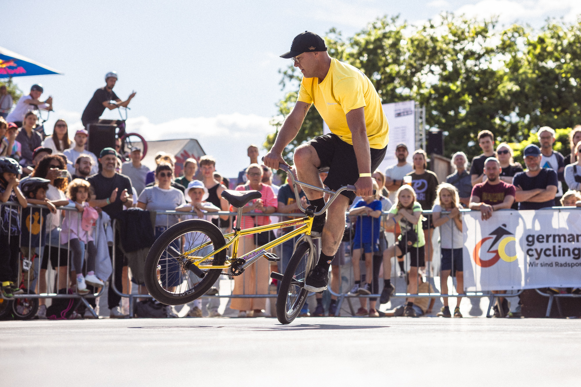kunstform-Mitarbeiter John Krämer beim McCircle