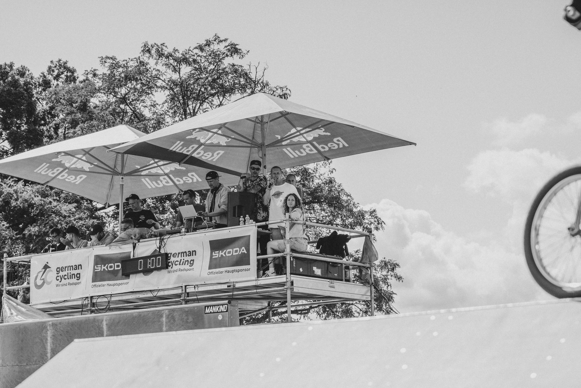 Der Altersdurchschnitt auf dem Tower war deutlich höher als unten auf dem Parcours