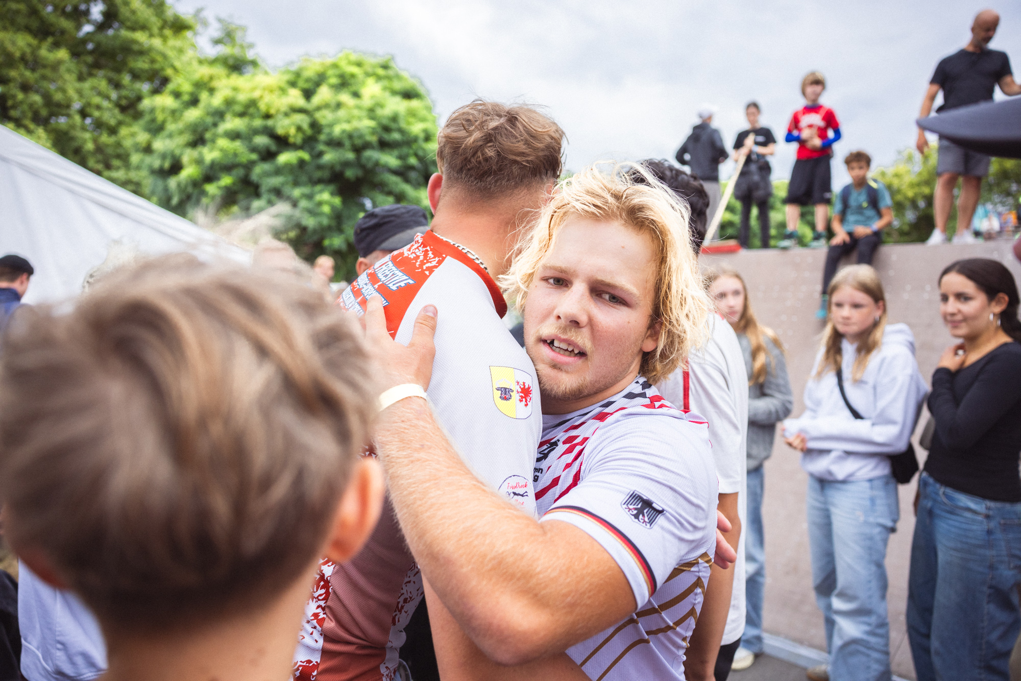 Philipp auf dem Weg zu seiner Deutschlehrerin