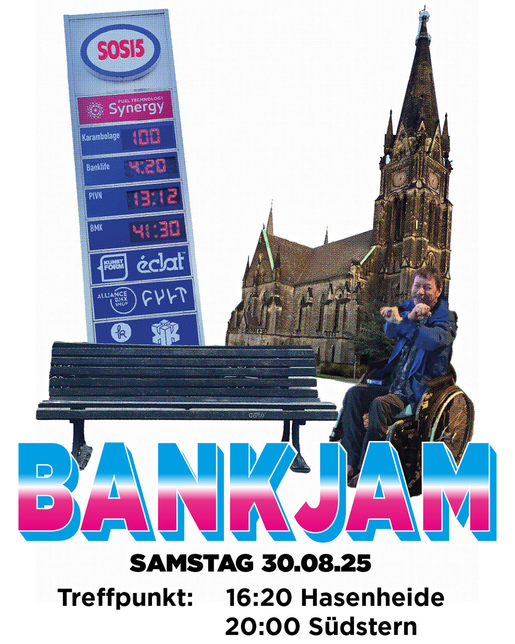 Nach dem Motto "Lieber nen Jam zu spät ankündigen, als es gar nicht zu tun" seid ihr alle am 30.08.2025 nach Berlin zum Bankjam eingeladen.