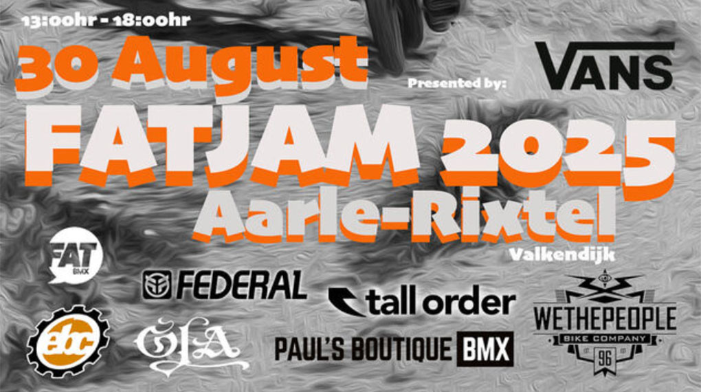 Keine Startgebühr, keine Egos, einfach BMX fahren: Der Fat Jam findet am 30.08. 2025 zum 37. Mal auf den Sugar Hills in Aarle-Rixtel statt.