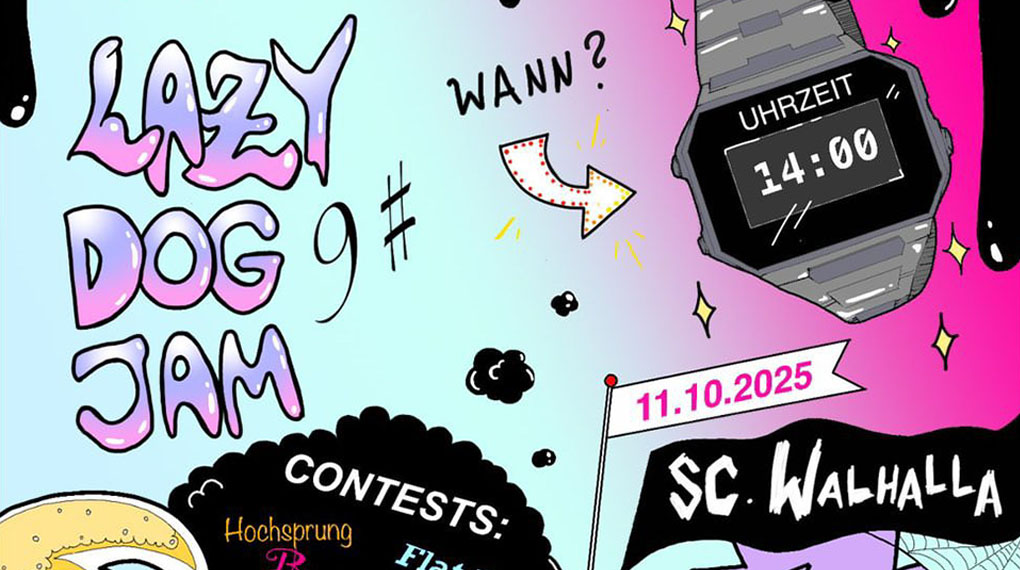 Der legendäre Lazy Dog BMX Jam geht am 11. Oktober 2025 in der Walhalla Skate- und Bikehalle Braunschweig in die 9. Runde.