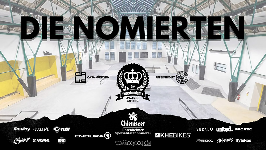 Die Spannung steigt! Hier erfährst du, welche Fahrerinnen und Fahrer für die freedombmx Awards 2025 am 15.11. in München nominiert sind.