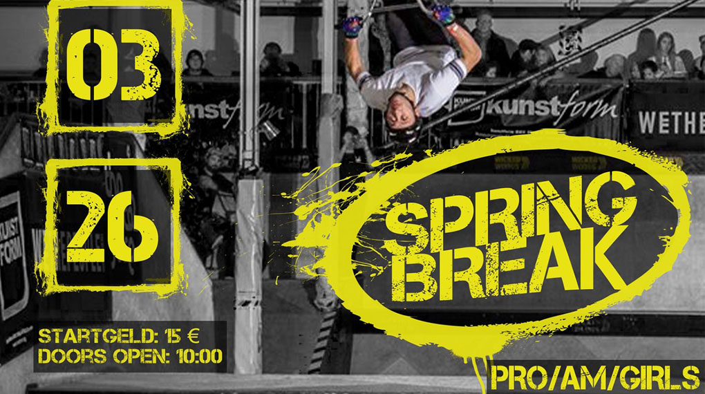 Save the date! Am 07. März 2026 geht der Springbreak-Contest in der Wicked Woods Wuppertal in die nächste Runde.