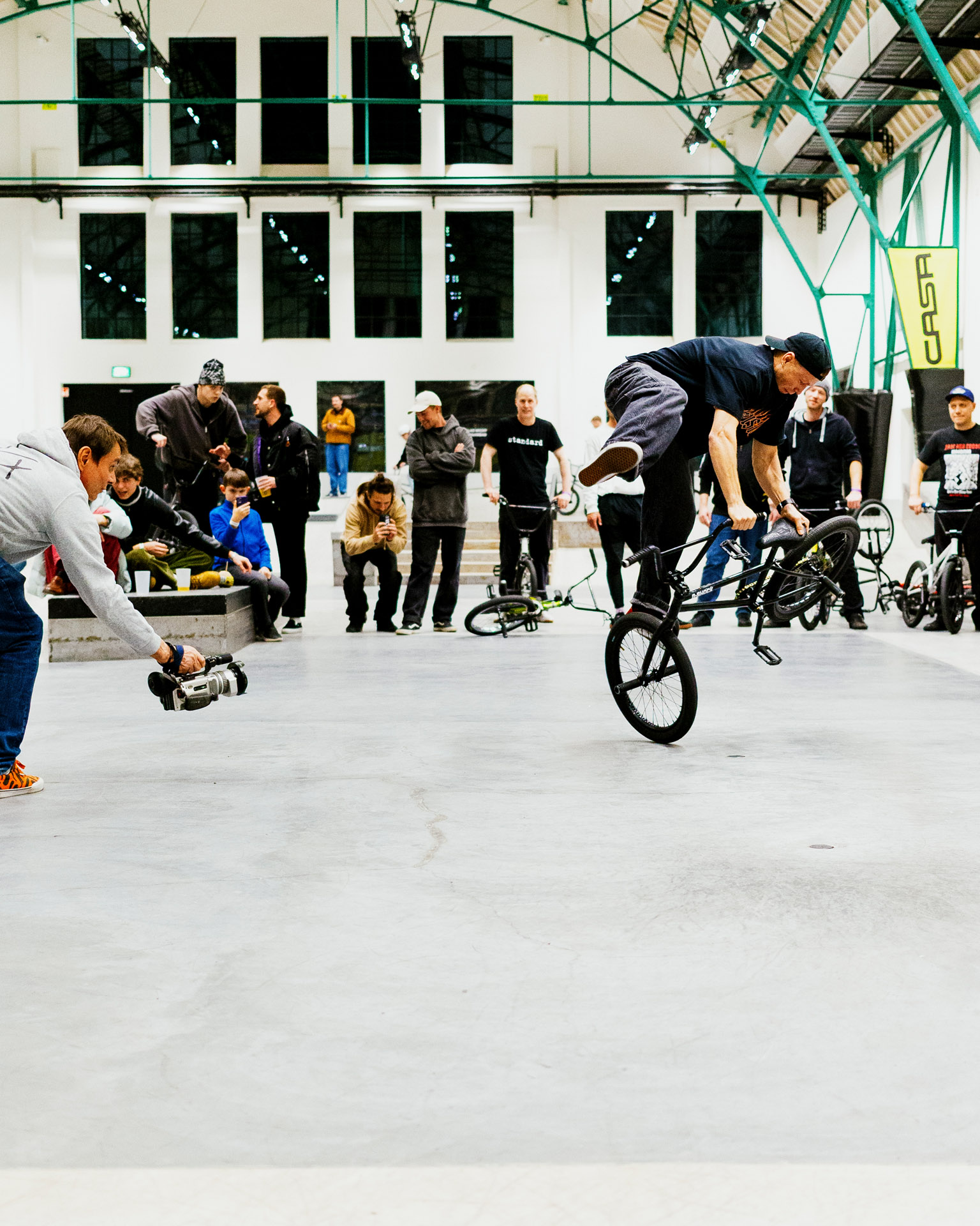Chris Böhm auf dem Weg zu Platz 1 beim Best Trick; Foto: Sebastian Marggraff