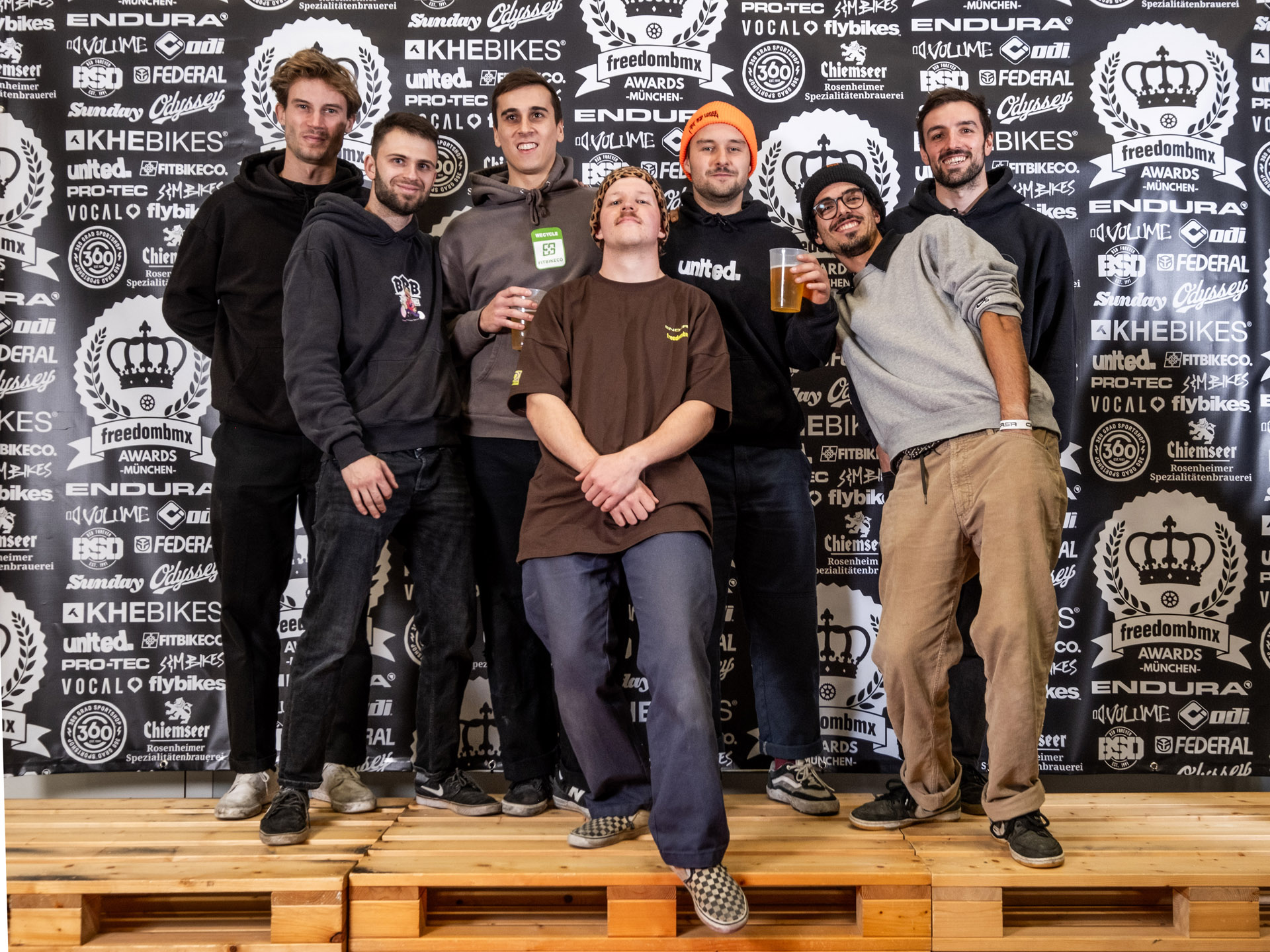 Die Sponti Crew in Vollbesetzung