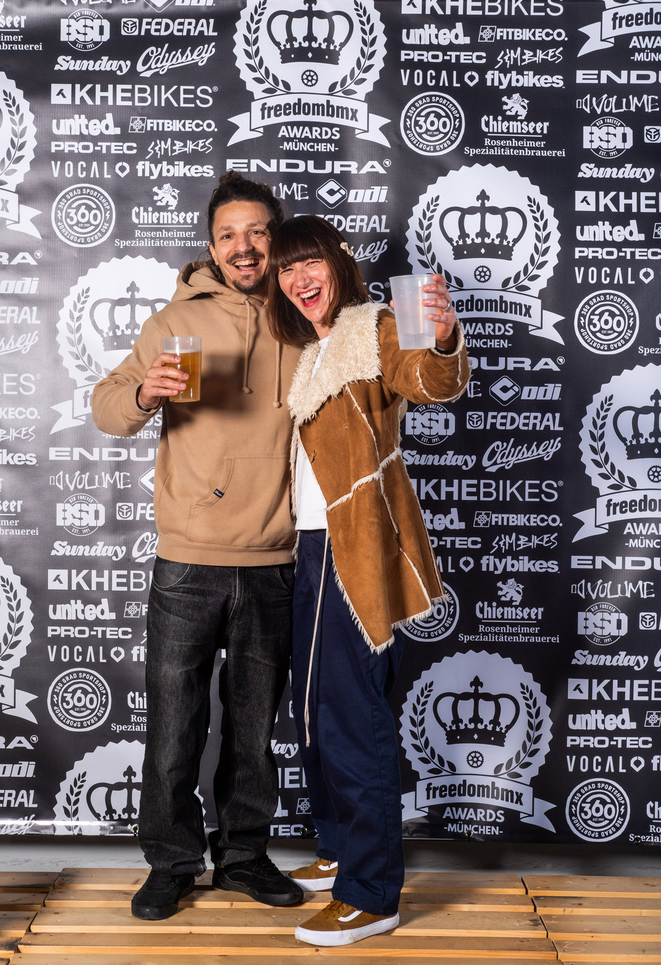 Ehepaar Pospischil hat noch jede Party gerockt, so auch die freedombmx Awards 2025