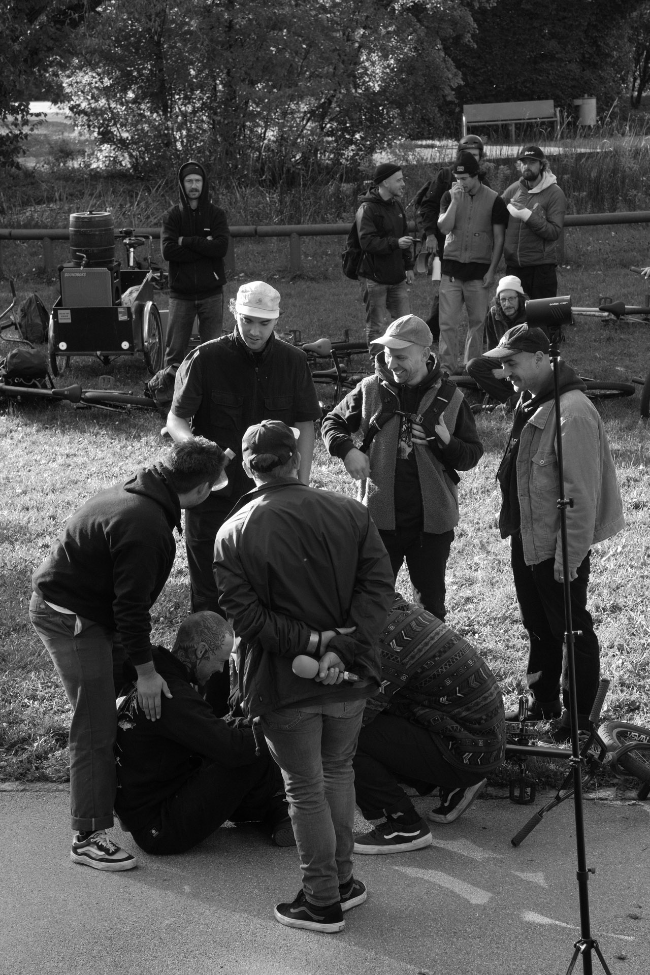 Bernhard Ebner haute es an diesem Spot extrem hart hin. Zum Glück ist nichts Schlimmes passiert!