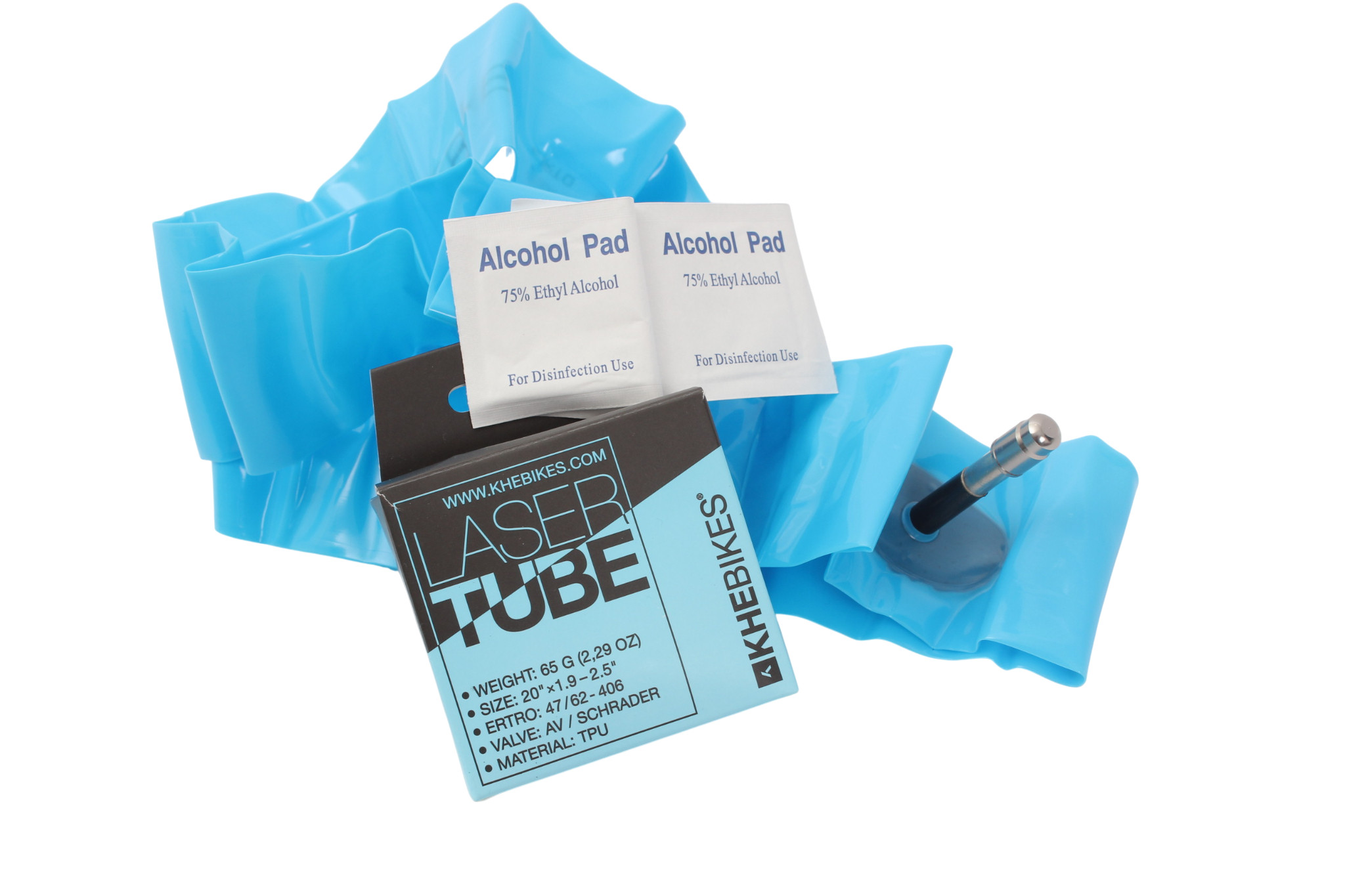 Zwei TPU-Flicken sind im Lieferumfang des Laser-Schlauchs mitinnbegriffen