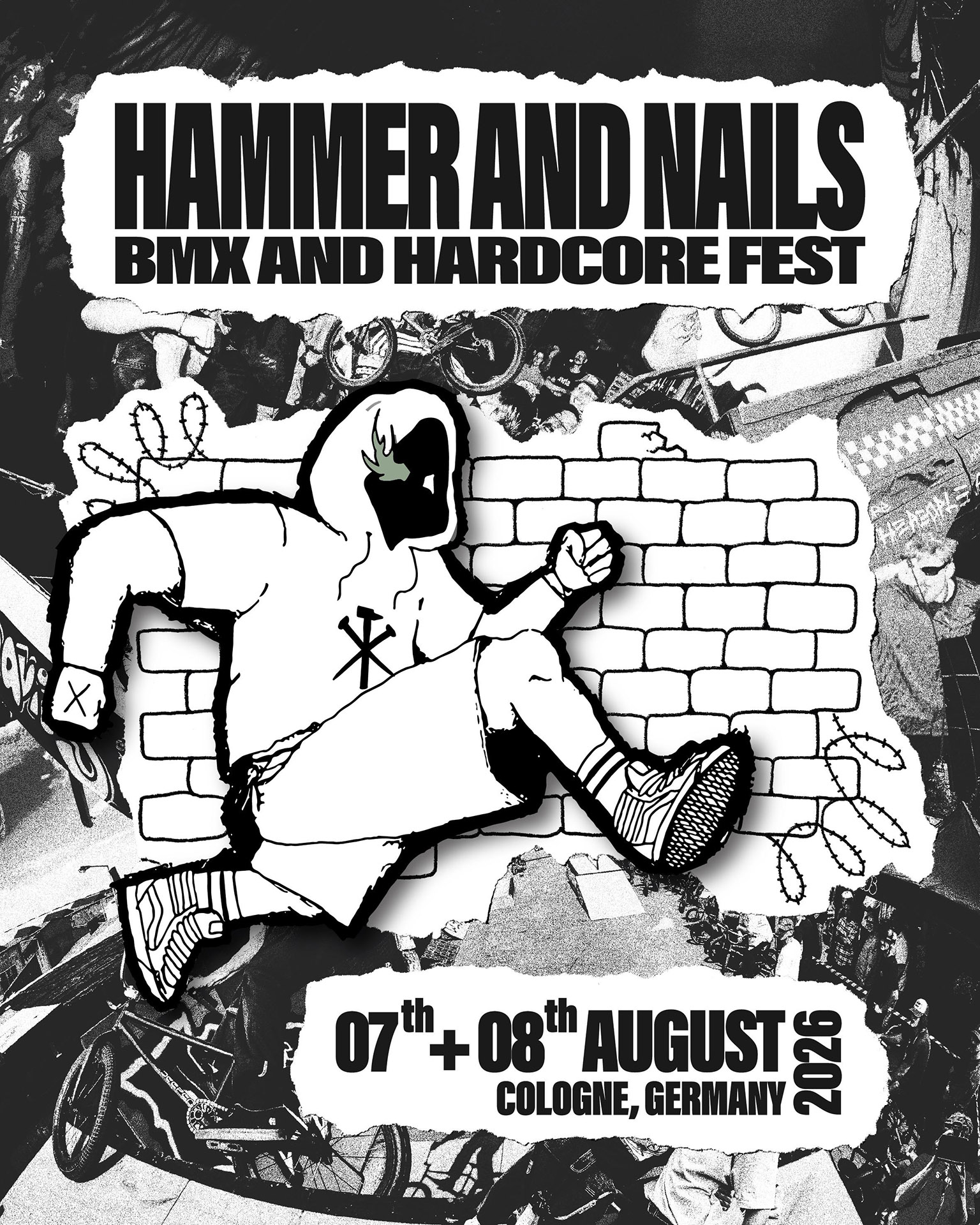 Wenn du eine BMX-Veranstaltung in diesem Sommer nicht verpassen solltest, dann ist das das Hammer & Nails Fest 2026 in Köln!