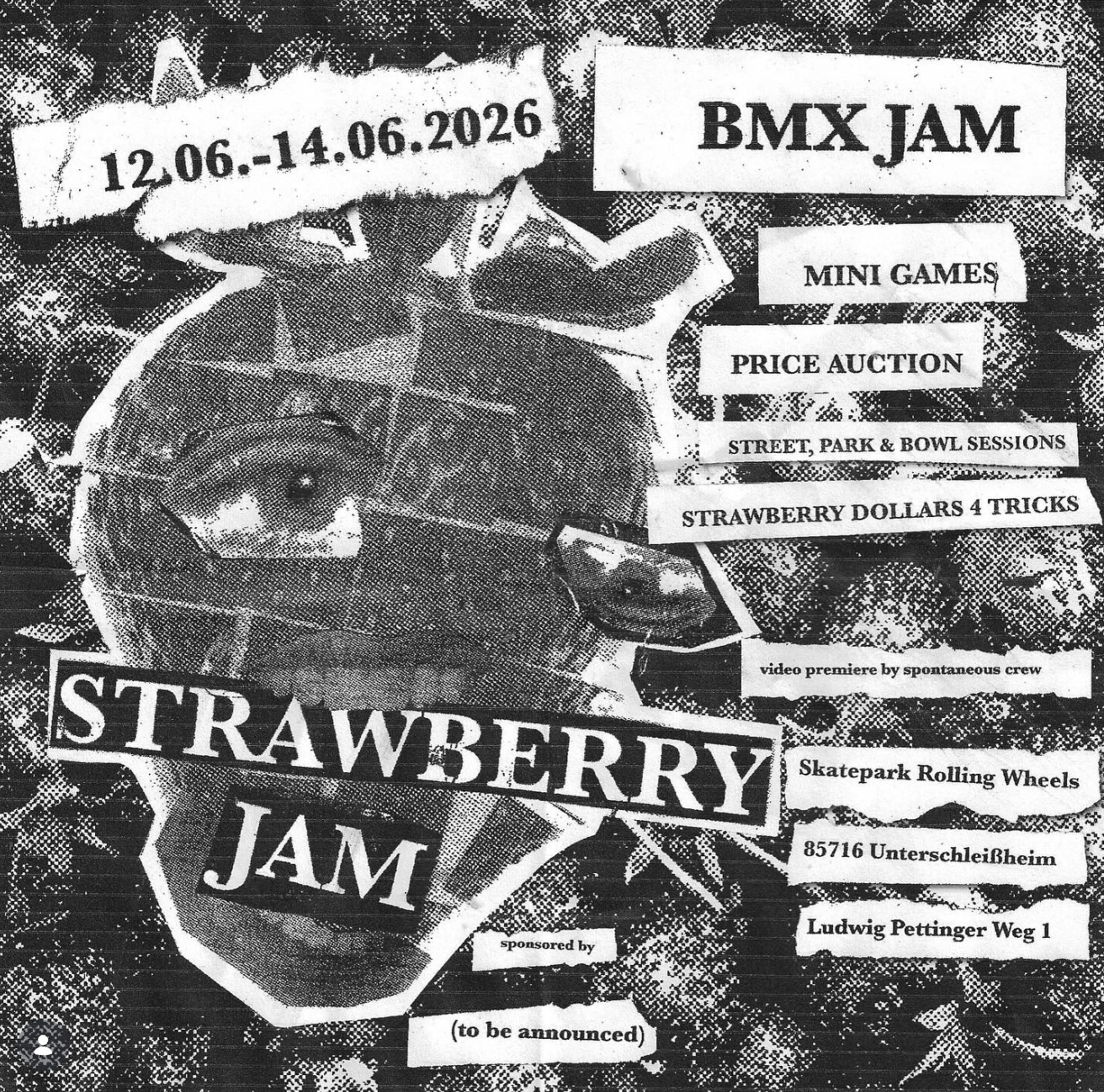 SAVE THE DATE, OIDA! Vom 12. bis 14. Juni 2026 geht der Strawberry Jam im Skatepark Lohhof in die nächste Runde. Mehr dazu hier.