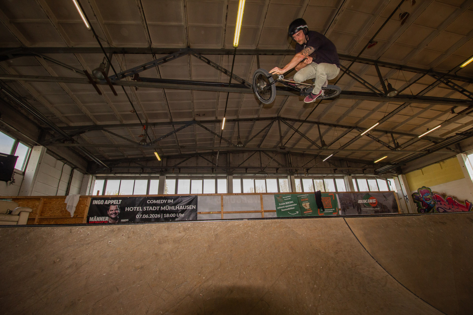 Hier fahren die Judges noch selbst: Jurymitglied Chris Eichler ließ es sich nicht nehmen, den Parcourrs höchstpersönlich auf Herz und Nieren zu testen