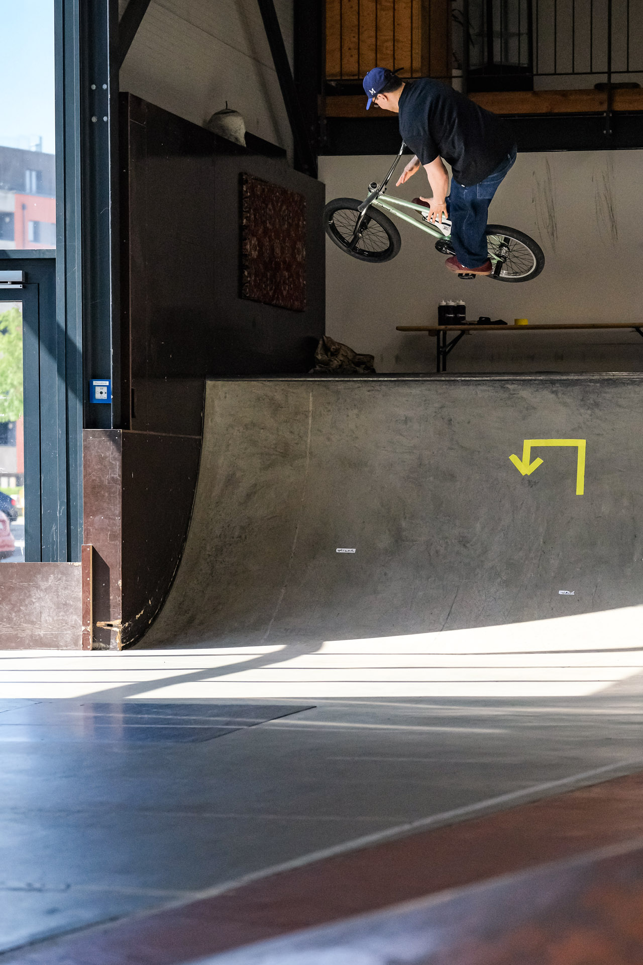 Miguel ist einer der wenigen Fahrer, die die Schweinequarter im Stuttpark fachgerecht bedienen können