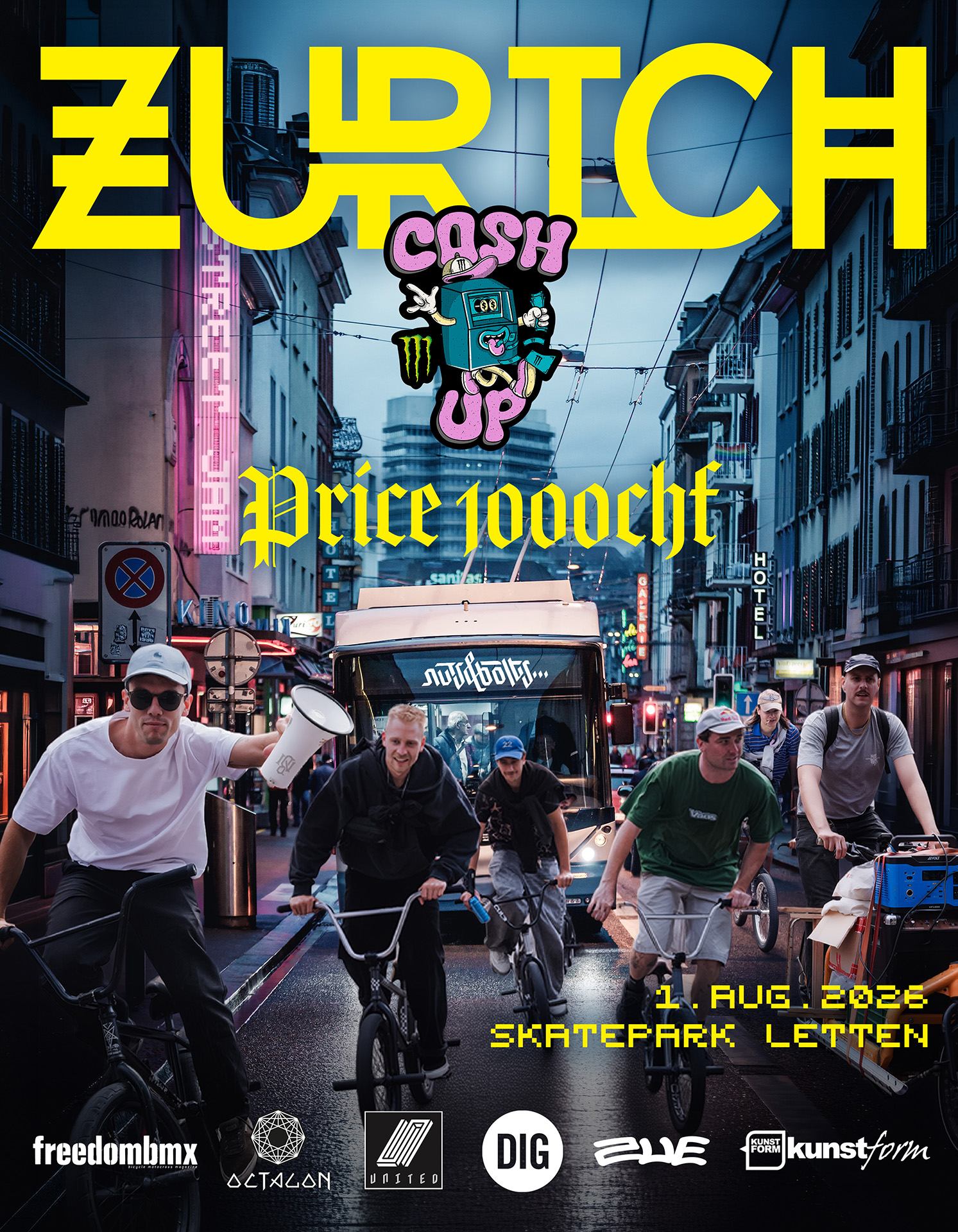 Für ihren Streetjam in Zürich haben sich die Homies von Nuts & Bolts in diesem Jahr mit der CashUp-Serie von Monster zusammengetan.
