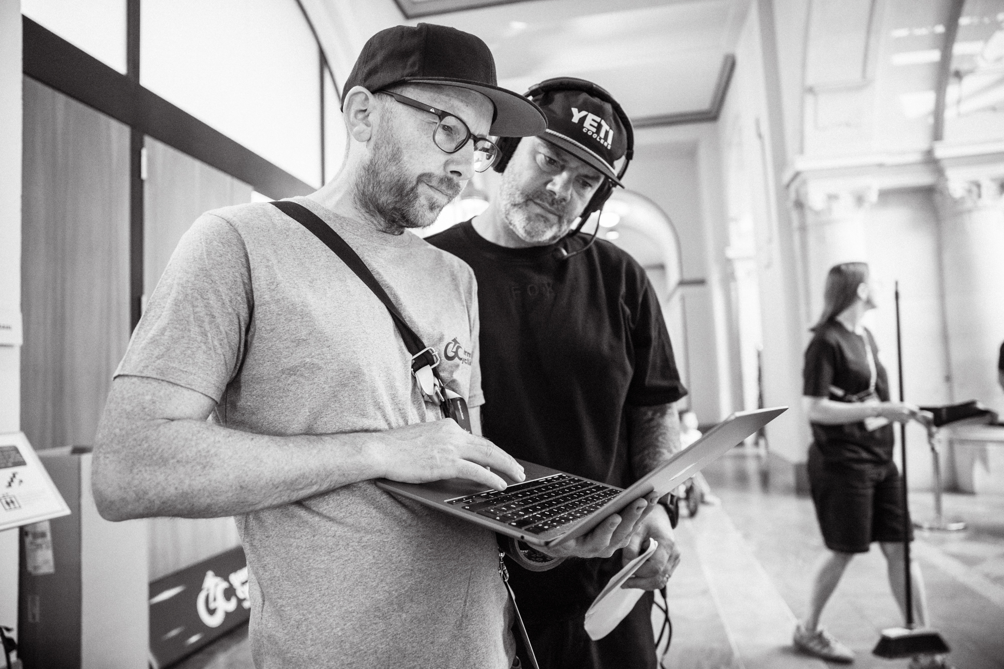 Ein Blick hinter die Kulissen: Christian Andrae und Andy Zeiss sorgten dafür, dass alles reibungslos funktionierte