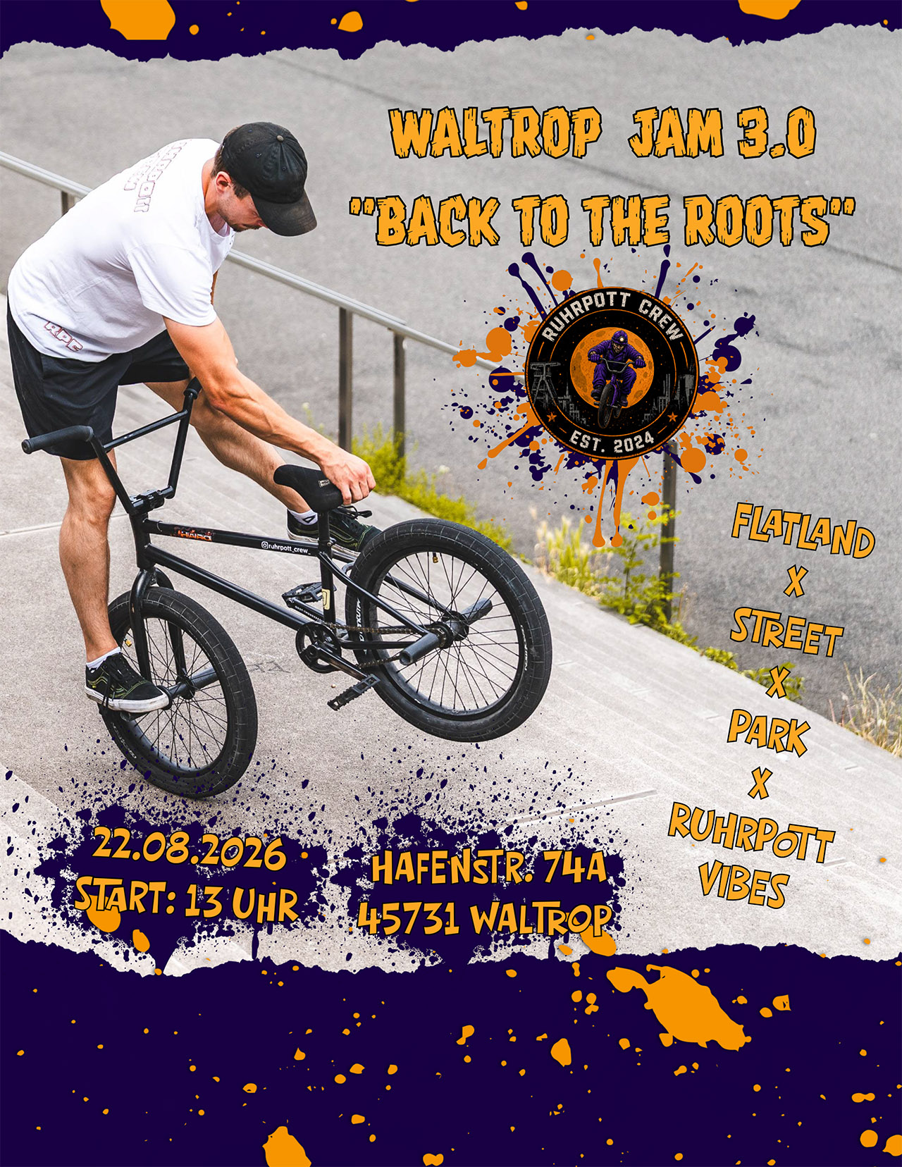 Back to the roots! Die Ruhrpott Crew lädt am 22. August 2026 in den Skatepark Waltrop zu einem Jam ein. Mehr dazu hier.