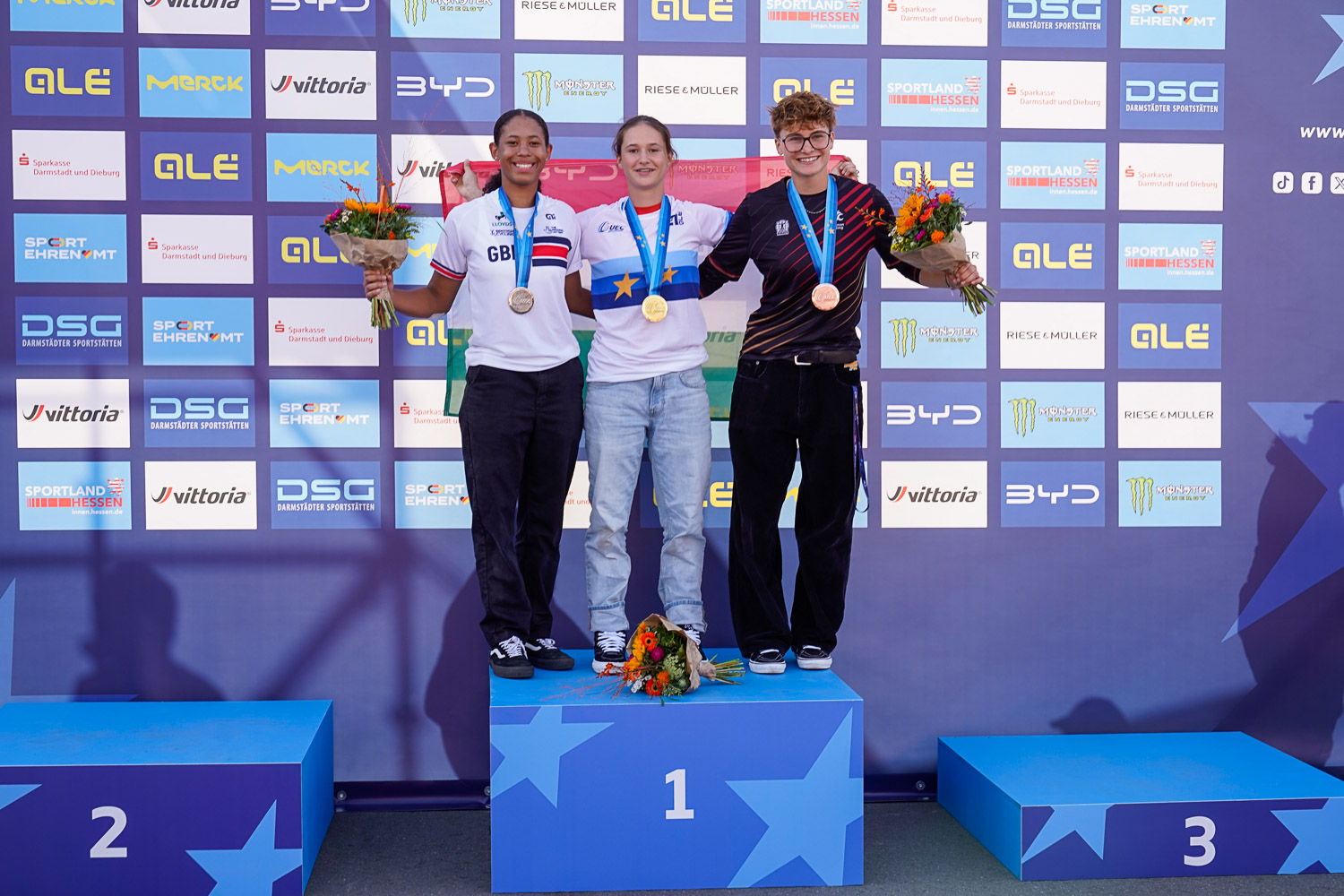 Das Podium der Damen; Foto: Uli Gasper