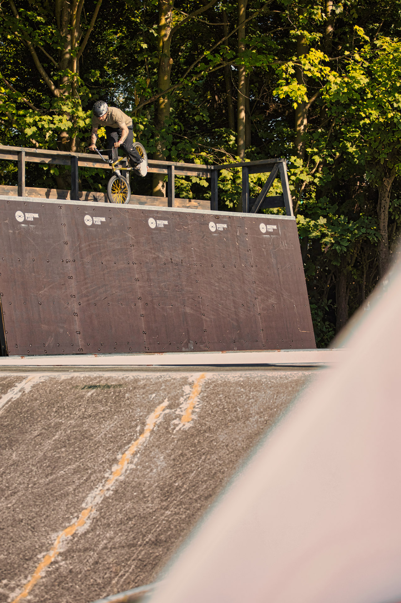 Ralles Versuch, den Wallride per Footjam zu bezwingen, scheiterte leider – aber das Bild wardann doch zu gut, um es nicht hier zu zeigen