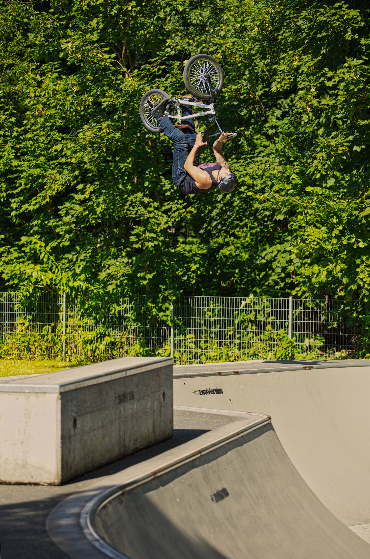 Fabian Haugk katapultierte sich mit diesem Flip Barspin zum Sieg