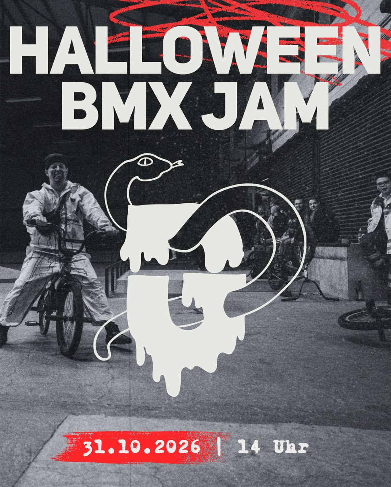 The saga continues! Auch dieses Jahr findet wieder der legendäre Halloween BMX Jam in der Gleis D Skatehalle Hannover statt.