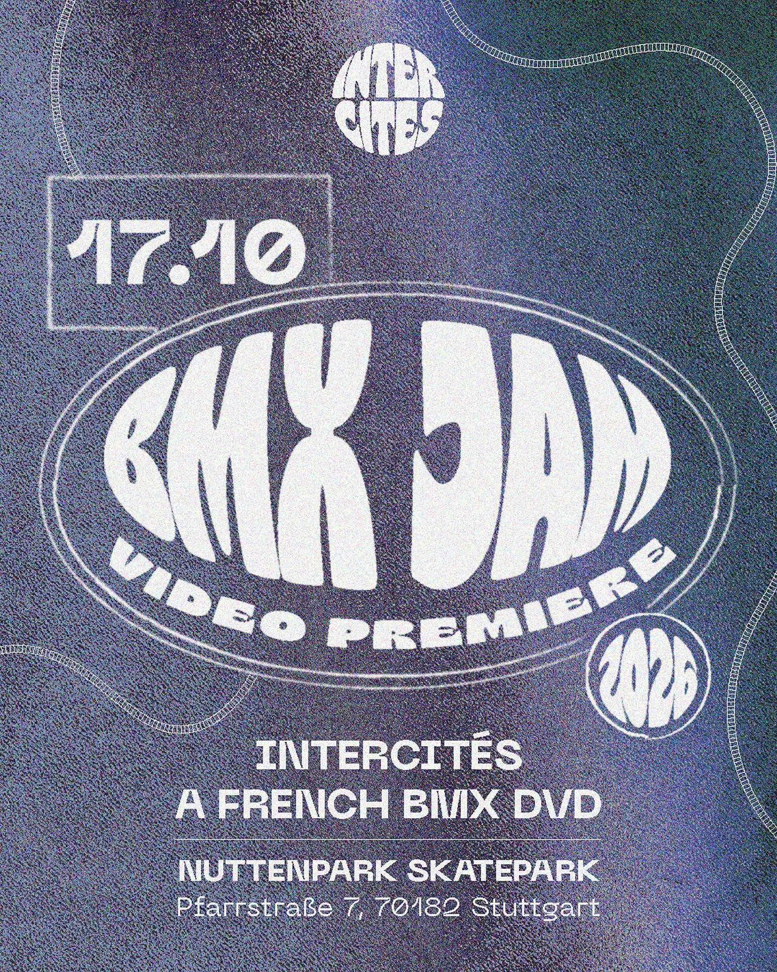 Als Warm-up für die freedombmx Awards steigt am 17.10.2026 im kunstform BMX-Shop die Deutschlandpremiere der Intercities-DVD aus Frankreich.