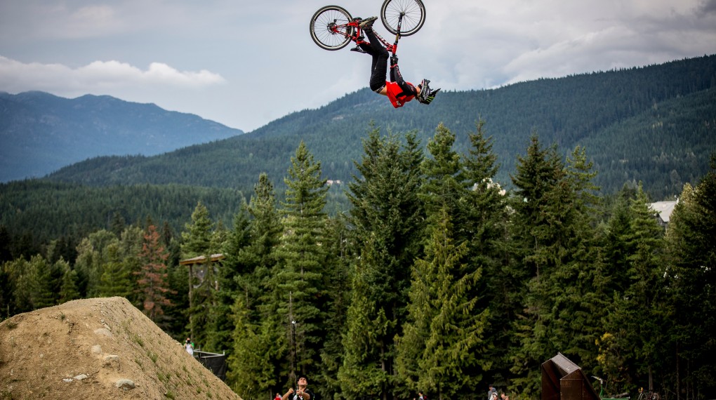 NICE BACKFLIP: Brett Rheeder landete auf Rang 2; Foto: Red Bull