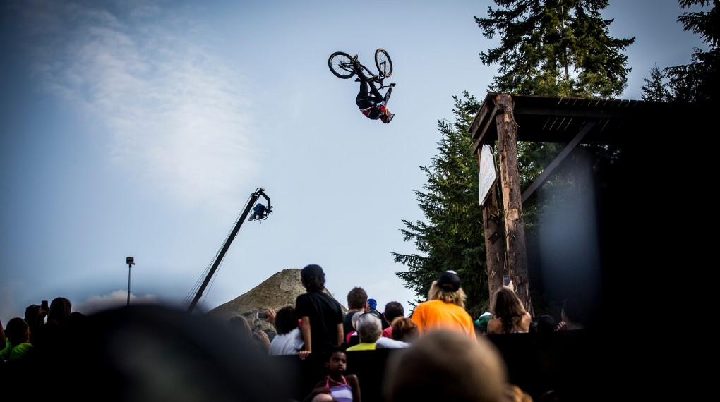 Sieger beim Joyride 2014 auf dem Crankworx Festvial: Brandon Semenuk ; Foto: Red Bull