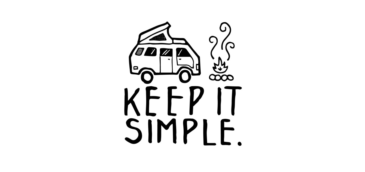 Simple one перевод. Наклейка vanlife. vanlife надпись. go vanlife наклейка. keep it simple рисунок.