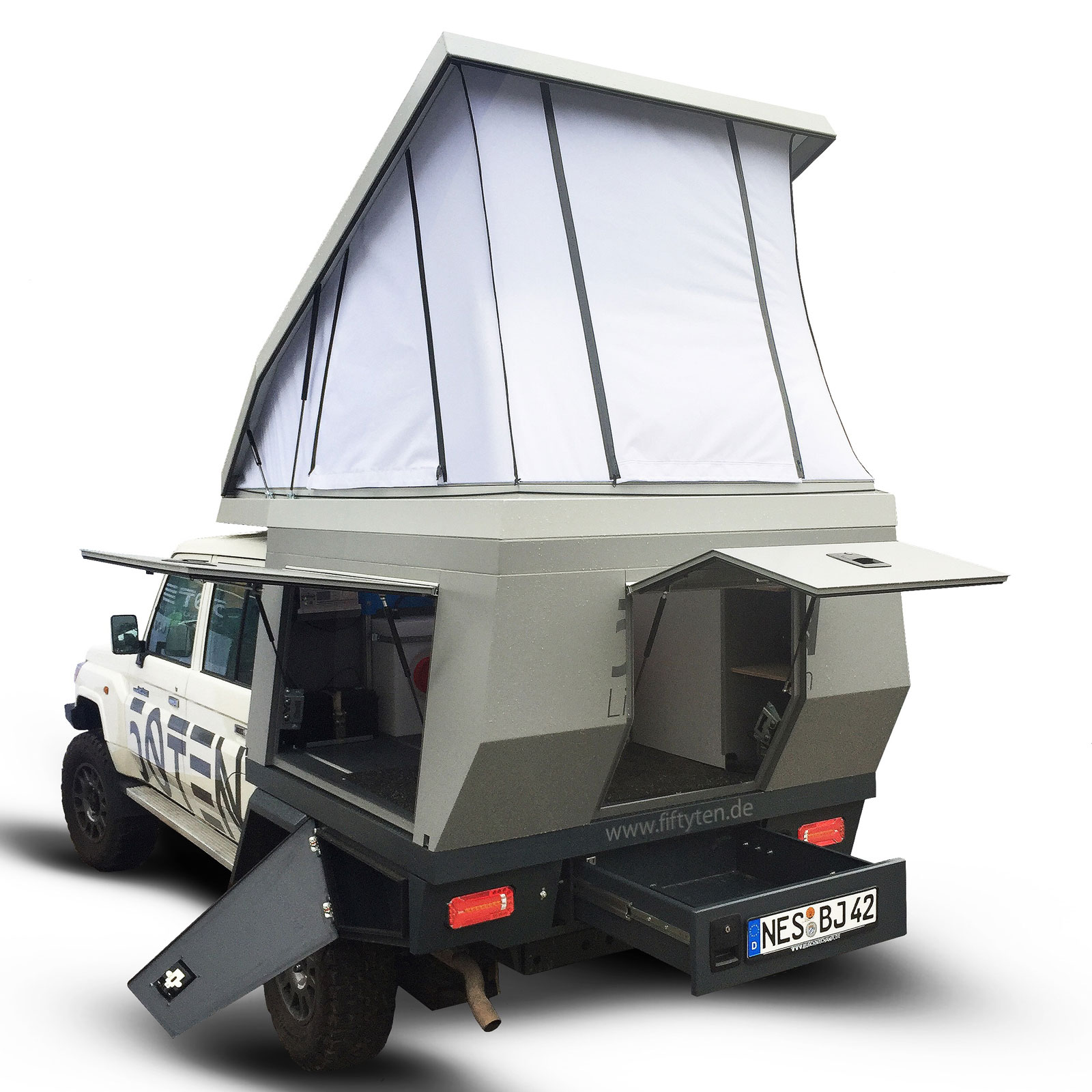 fiftyten-truck-aufbau2 Vom Truck zum Mobile Home: Der modulare Pickup-Camper von Fiftyten