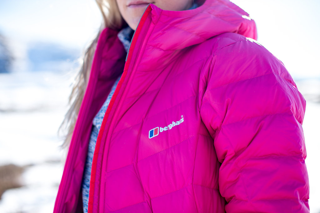 Damen Outdoor Jacke in pink - Perfekt für wandern in den Bergen