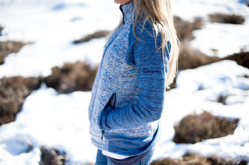 Damen Outdoor Jacke in blau-weiß meliert von Berghaus