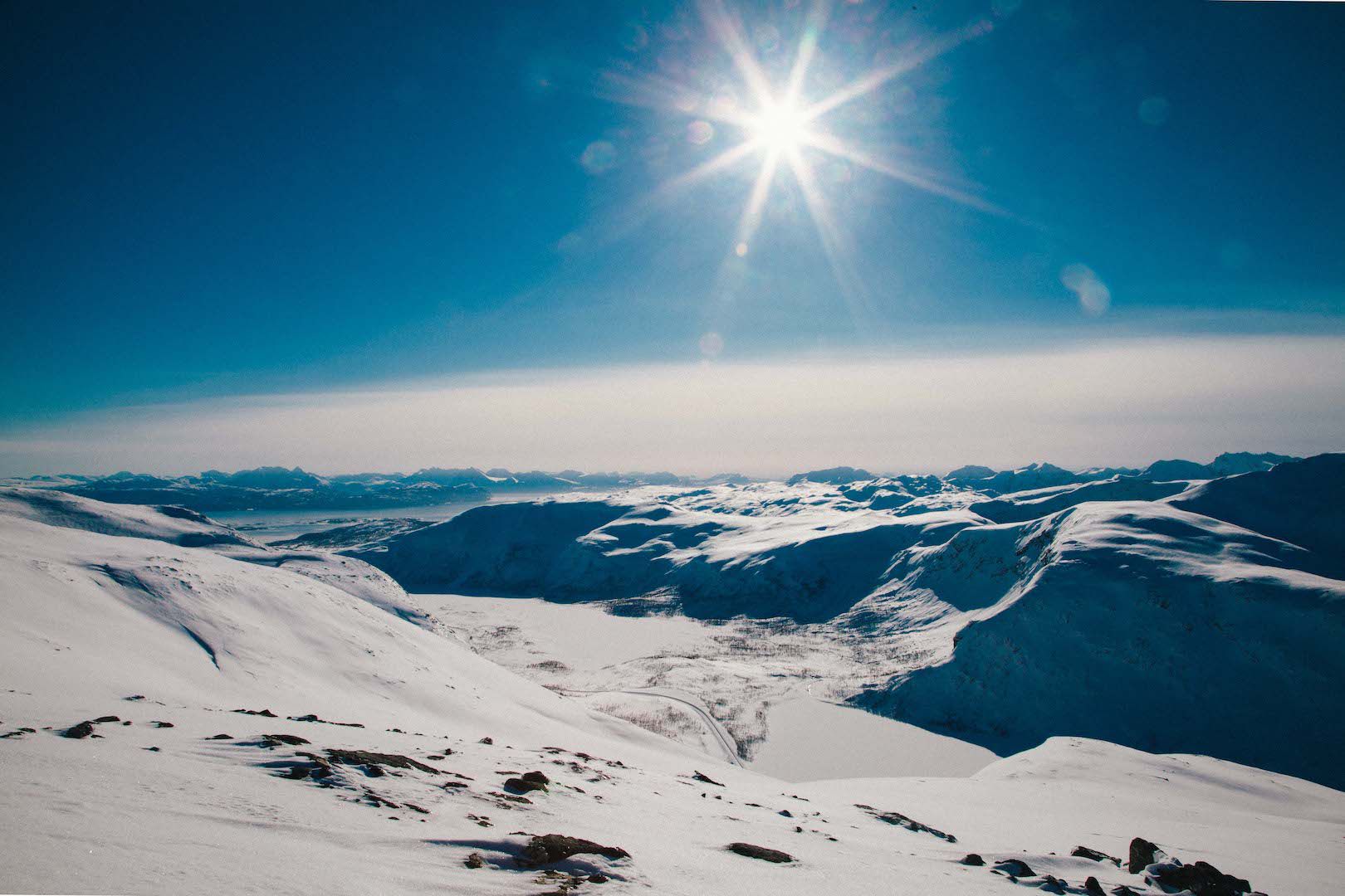 skiing