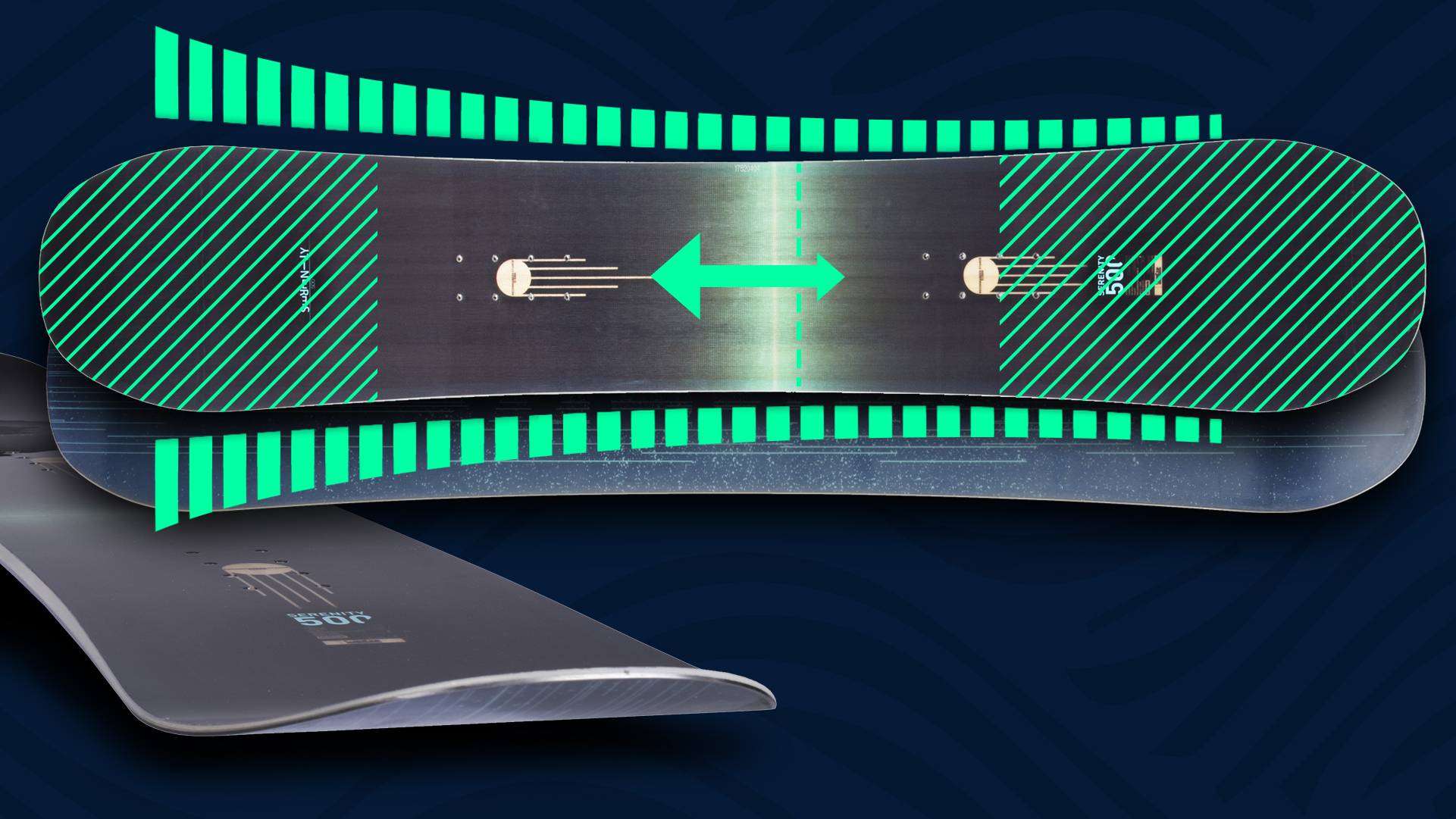 snowboard directional, shape, form, art