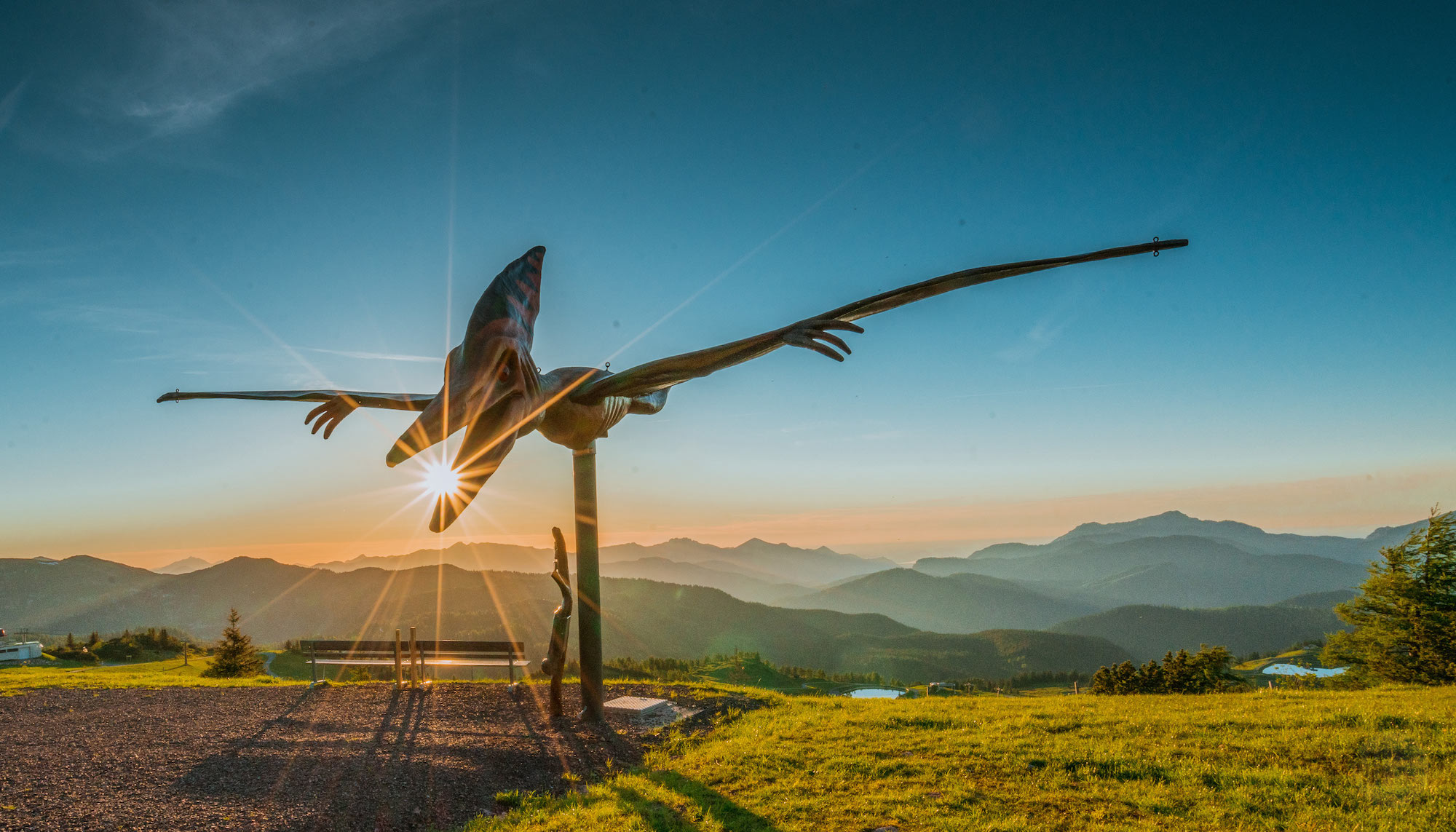 Freizeitpark Triassic Park auf der Steinplatte in Waidring