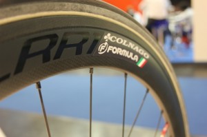 A close of a bicycle wheel rim