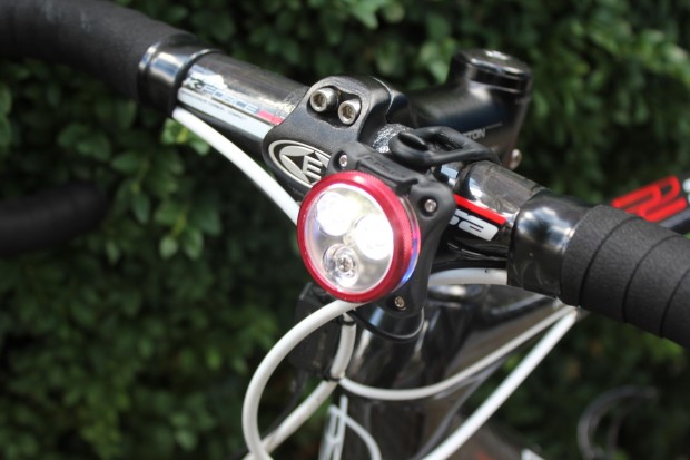 Lezyne Zecto Drive Pro LED light, front, lens, London 2013, pic: Timothy John, ©Factory Media