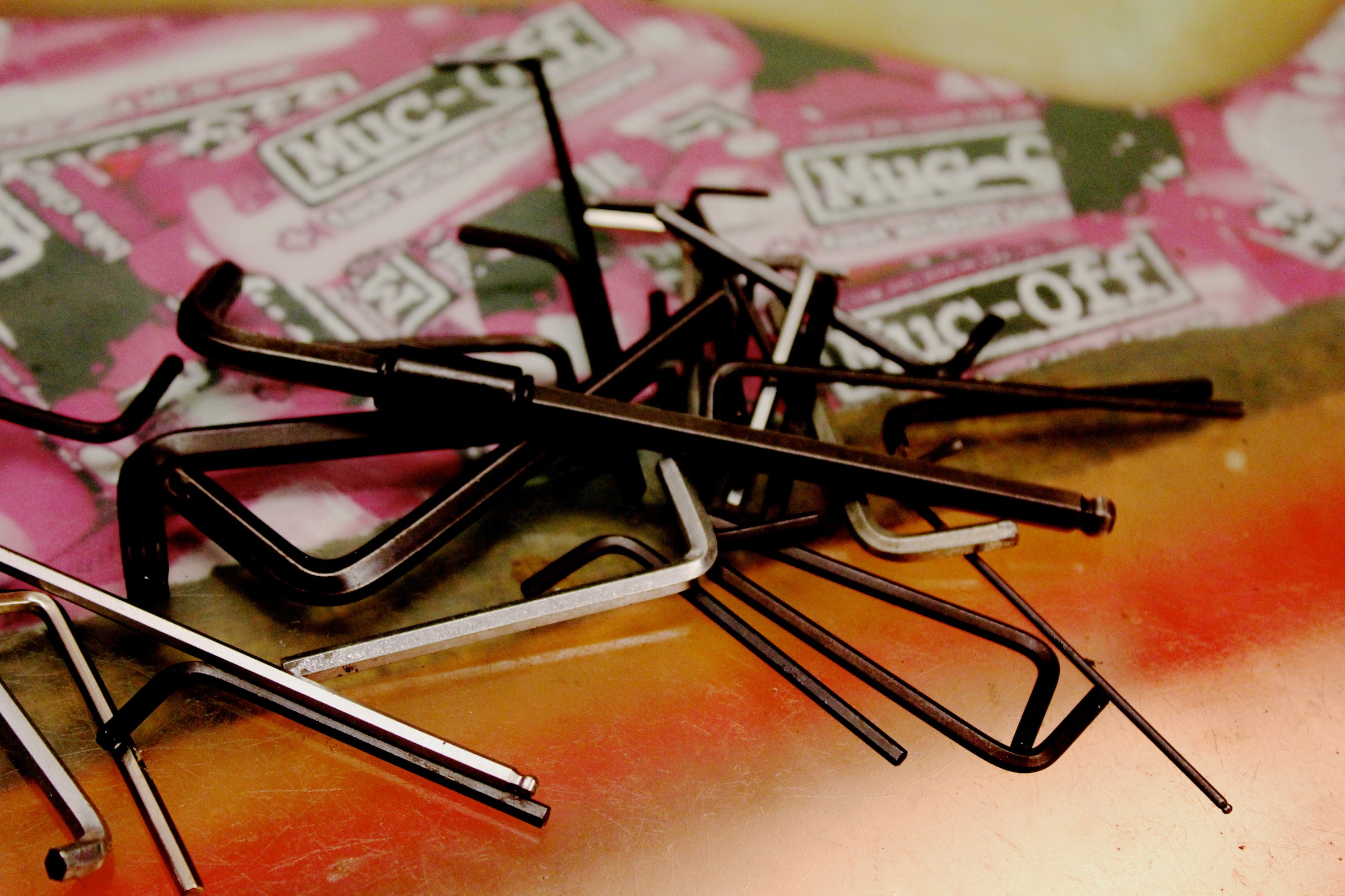 L-shaped Allen keys and Torx key, Ride, pic: Timothy John, ©Factory Media