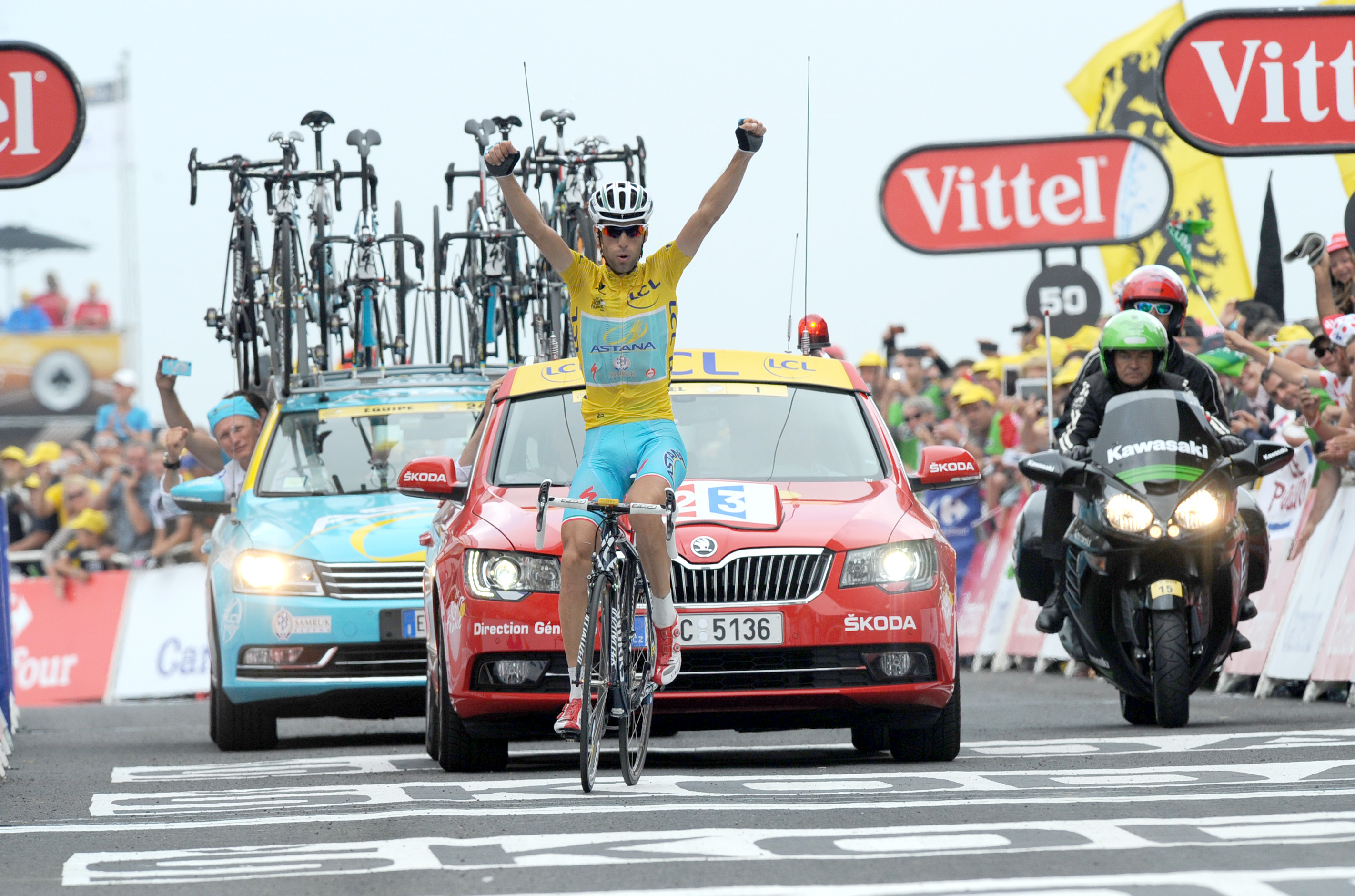 Vincenzo Nibali gewinnt die 18. Etappe der Tour de France 2014. (Foto: Sirotii)