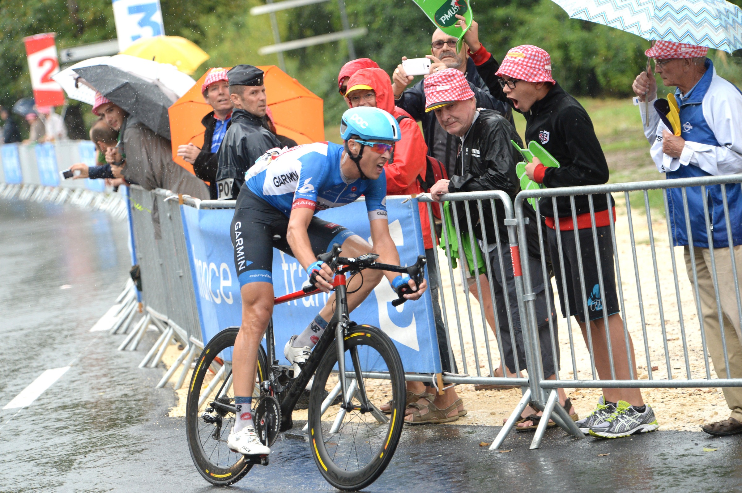 Ramunas Navardauskas gewinnt die 19. Etappe der Tour 2014. (Foto: Sirotti)