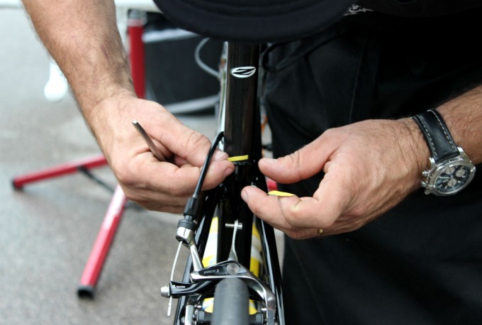 Sattelstützmarkierung