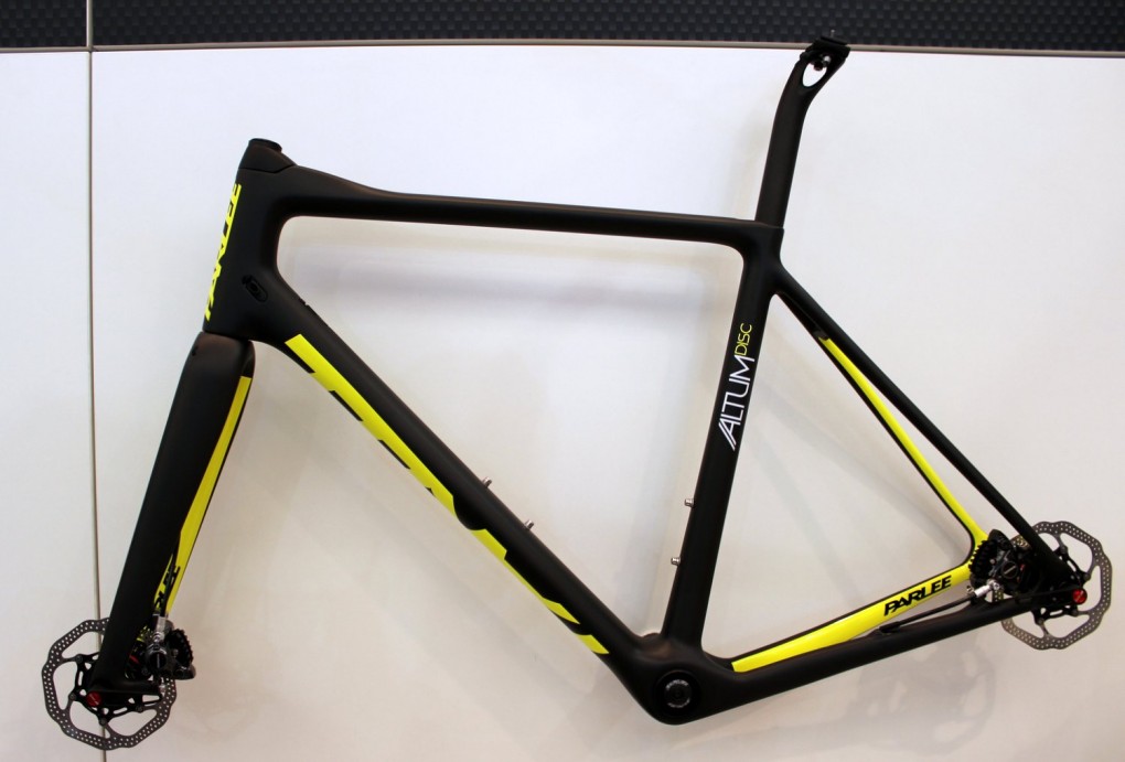 Das Atum Disc macht das Trio für die neue Saison komplett. Hier handelt es sich um Parlees zweites Bike mit Scheibenbremse. 