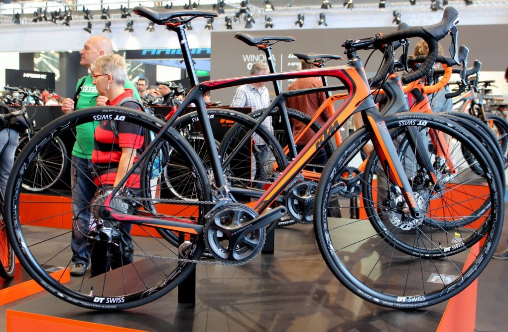 Auf der Eurobike: KTM Revelator mit Scheibenbremse.