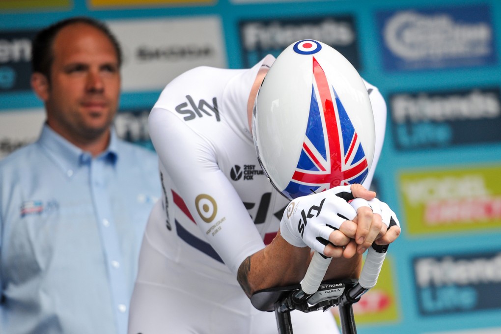 Unter dem goldenen Symbol auf Wiggins` rechten Arm steht "Hampton Court 01.08.2012" - an diesem Tag gewann er den olympischen Titel. (Foto: Simon Wilkinson/SWPix.com)