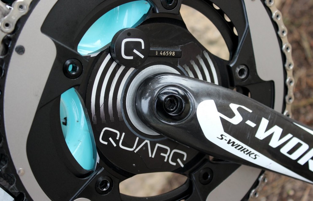 Quarq gehört zu Sram und ist das Powermeter-System der Amerikaner. Dementsprechend finden wir an Urans Bike einen Powermeter von Quarq.